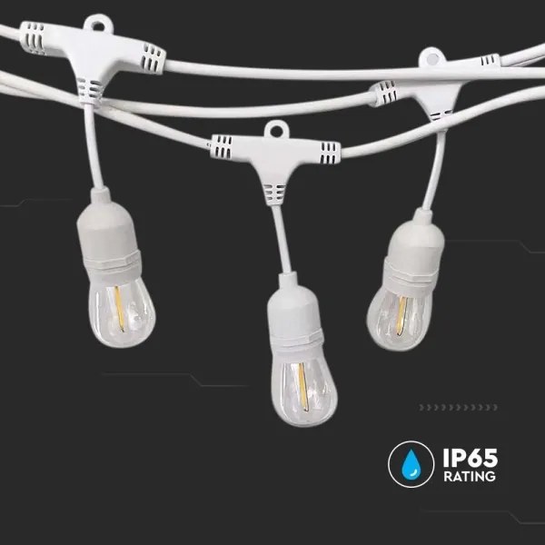 Catena luminosa per esterni STRING 15xE27/40W/230V 15m IP65