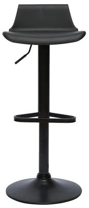 Sgabelli da bar design regolabili nero 360° (set di 2) KRONOS