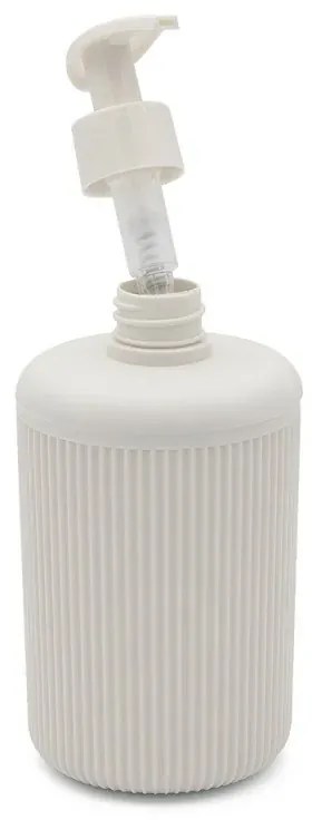 Dispenser sapone da appoggio beige in plastica Ring