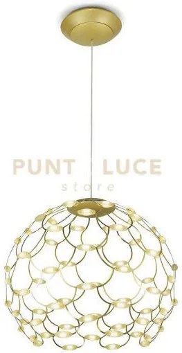 Lamoi lampadario a sospensione grande oro d.80cm 2700k 9939lm 99w