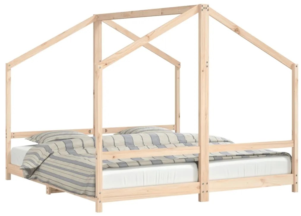 Giroletto per bambini 2x(90x190) cm in legno massello di pino