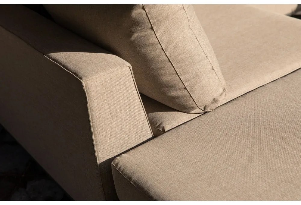 Divano da giardino beige, angolo sinistro Sicilie - Exotan