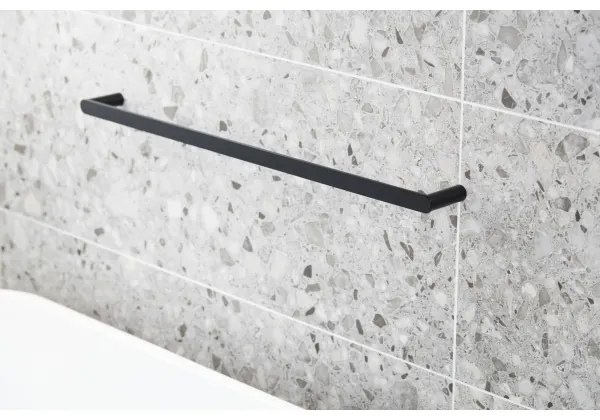 KFA Armatura 864-026-81 - Appendiabiti da parete 47 cm acciaio inossidabile/opaco nero