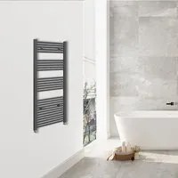 Scaldasalviette Termoarredo Bagno in Acciaio al Carbonio 1500x500mm Radiatore Termoarredo Idraulico Bianco