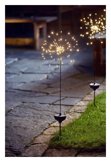 Apparecchio solare a LED per esterni con LED bianchi , altezza 100 cm Firework - Star Trading