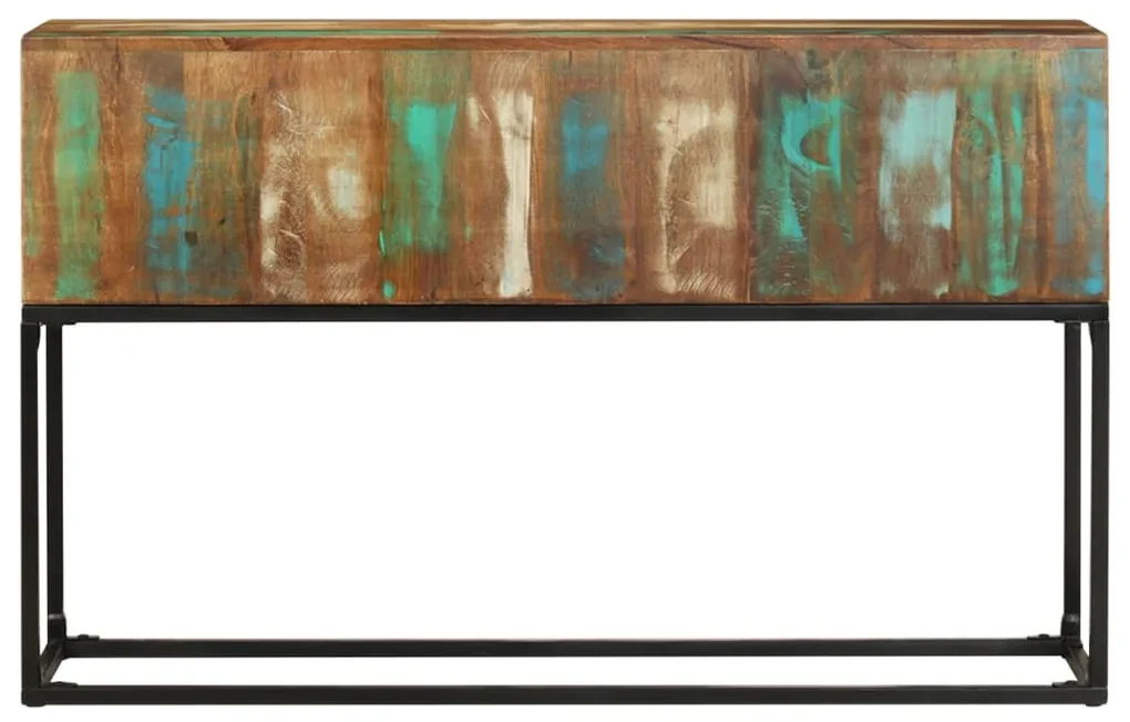 Tavolo consolle 120x30x75 cm in legno massello di recupero