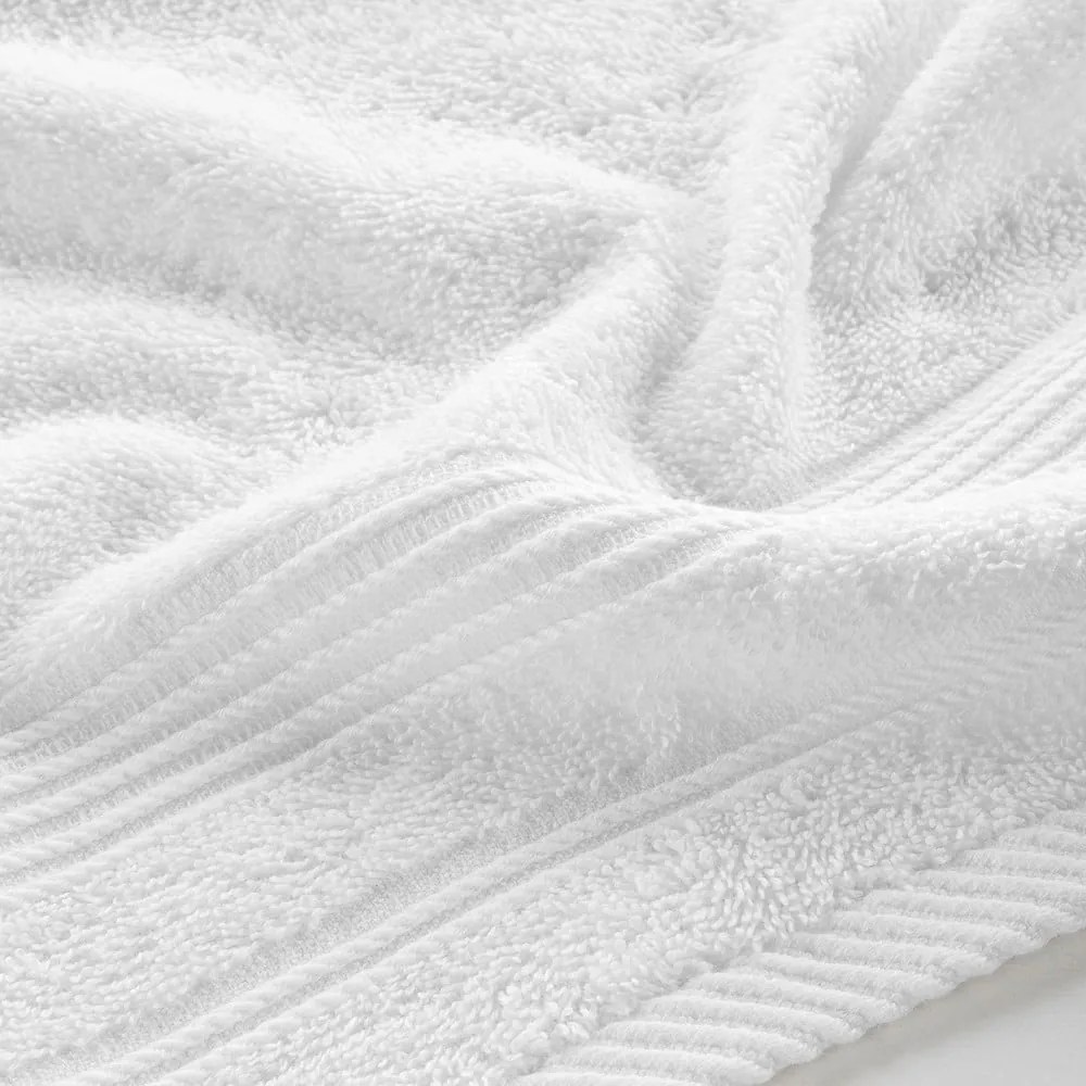 Asciugamano tipo terry bianco in cotone 30x50 cm Tendresse – douceur d'intérieur