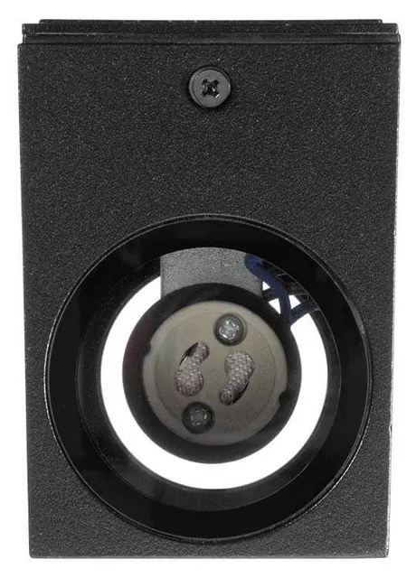 Applique Quadrata Bidirezionale IP65 - GU10 Nero