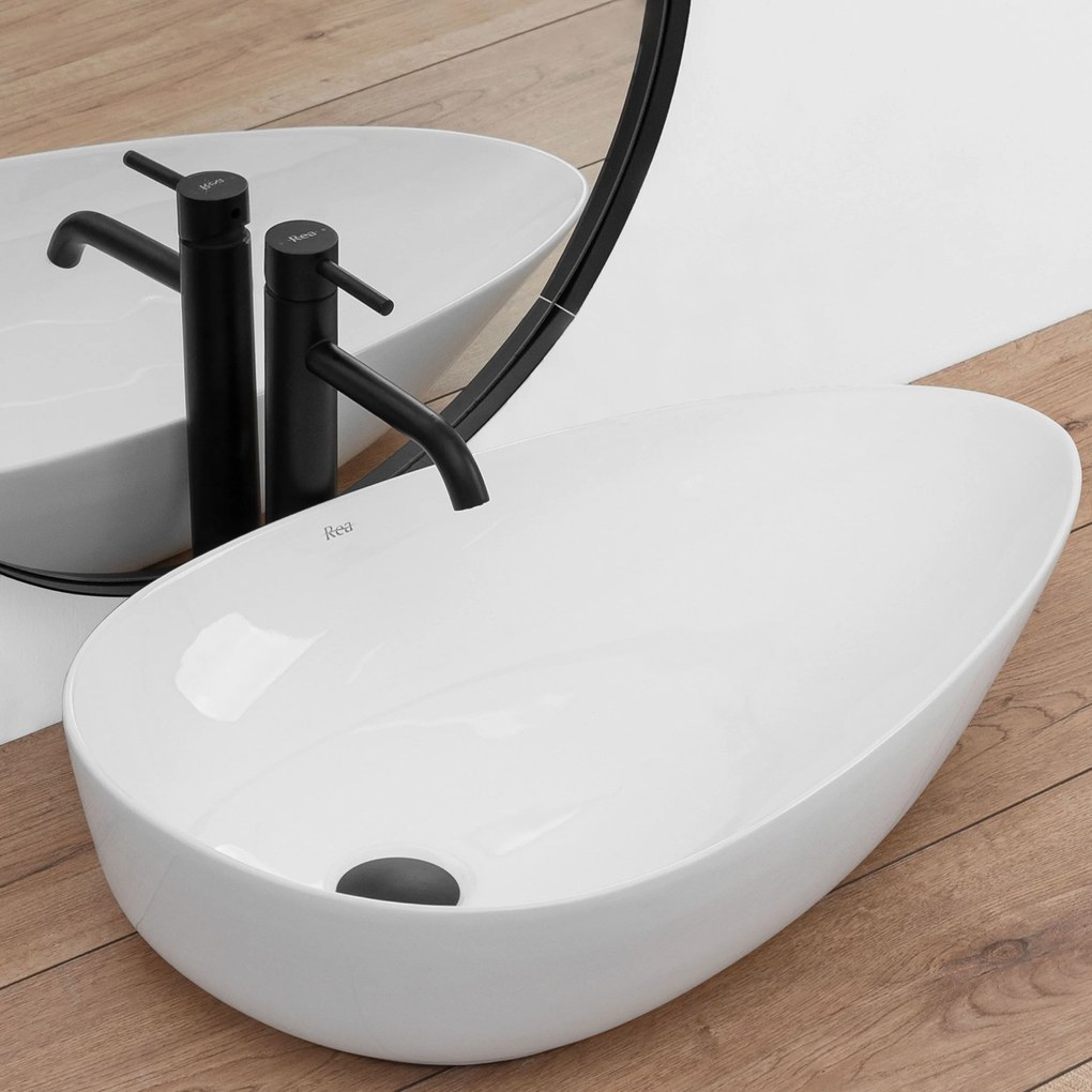 Lavabo da appoggio Rea Greta 65