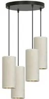 Lampada a Sospensione Bente, Bianco, Acciaio, 35x100x22 cm, EPIKASA