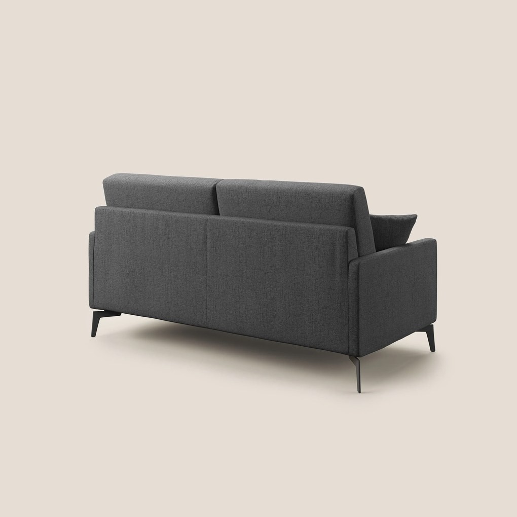 Saturno divano moderno in tessuto morbido impermeabile T03 grigio