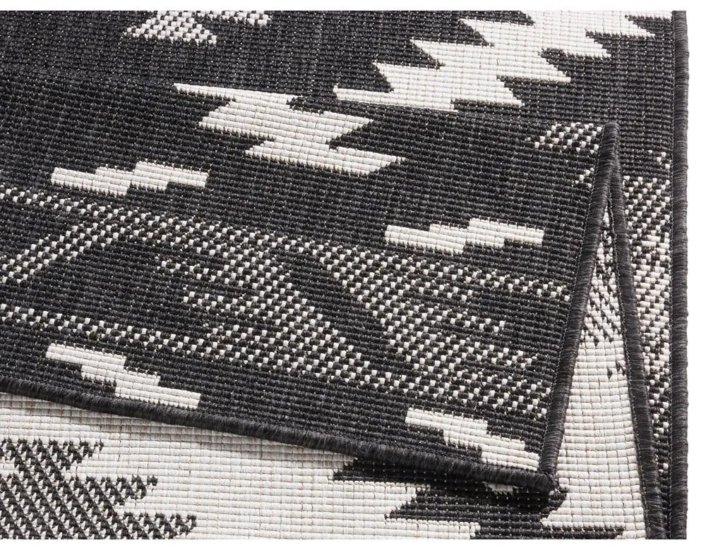 Tappeto da esterno nero e crema , 230 x 160 cm Malibu - NORTHRUGS