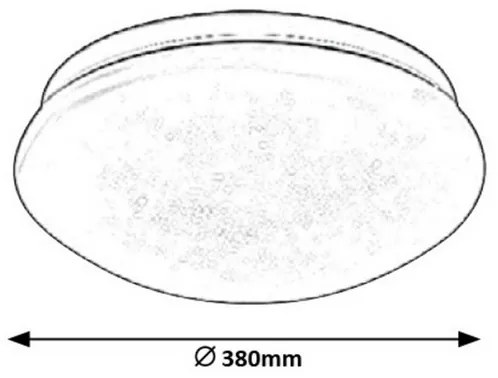 Rabalux 3938 - Plafoniera LED LUCAS LED/24W/230V 380mm