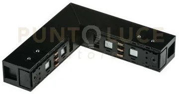 Connettore angolare verticale con connessione esterna per binario d...