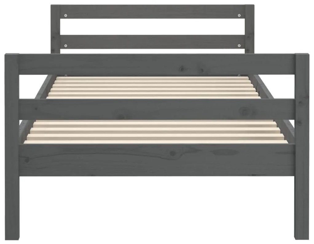 Giroletto grigio 75x190 cm in legno massello di pino