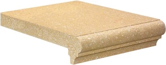 Gradino In Cemento 36x25 Cm Idrofugato Levigato Giallo Tufo Imer