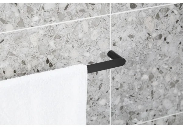 KFA Armatura 864-026-81 - Appendiabiti da parete 47 cm acciaio inossidabile/opaco nero