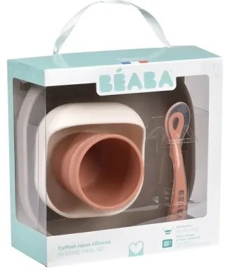 Beaba - Set da pappa per bambini Terracotta, 4 pezzi