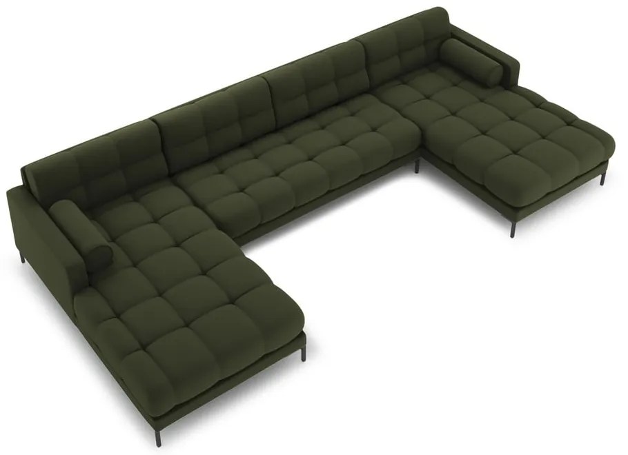 Divano a U angolare verde Bali - Cosmopolitan Design