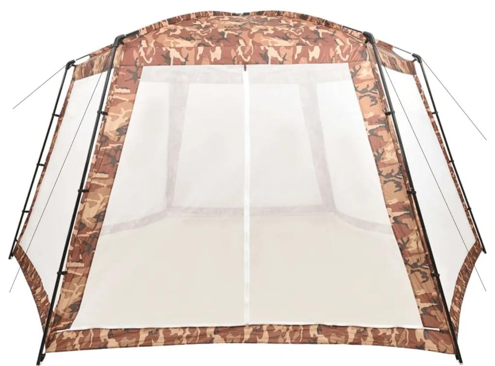 Tenda per Piscina in Tessuto 660x580x250 cm Mimetica