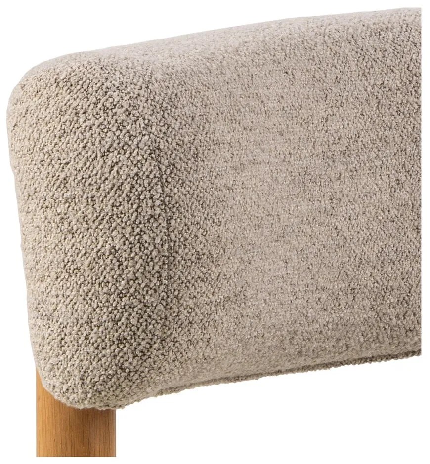 Poltrona beige in tessuto bouclé Burley - Actona