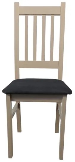 Sedia da pranzo SIMON rovere/grigio scuro