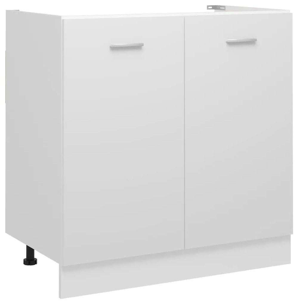 Mobile Sottolavello Bianco 80x46x81,5 Cm Legno Multistrato /