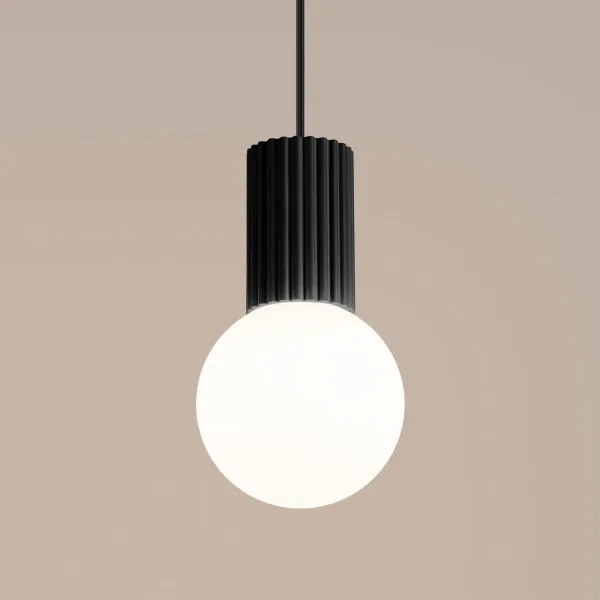 Sollux SL.1714 - Lampadario a sospensione con filo HALO 1xG9/8W/230V diametro 12 cm nero