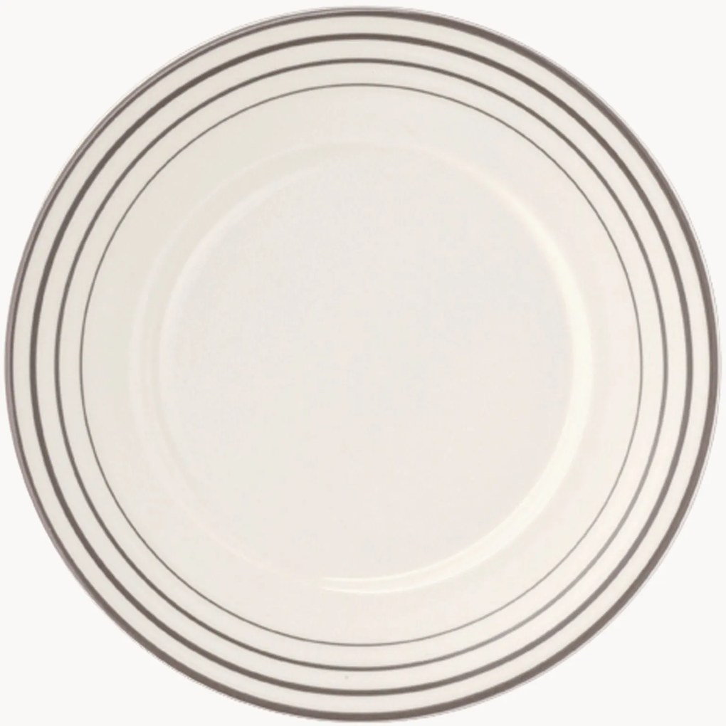 Set di 6 piatti da colazione in Fine Bone China Metropolitan