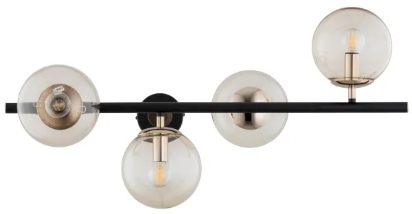 Lampadario a sospensione con supporto rigido LURO 4xE14/40W/230V