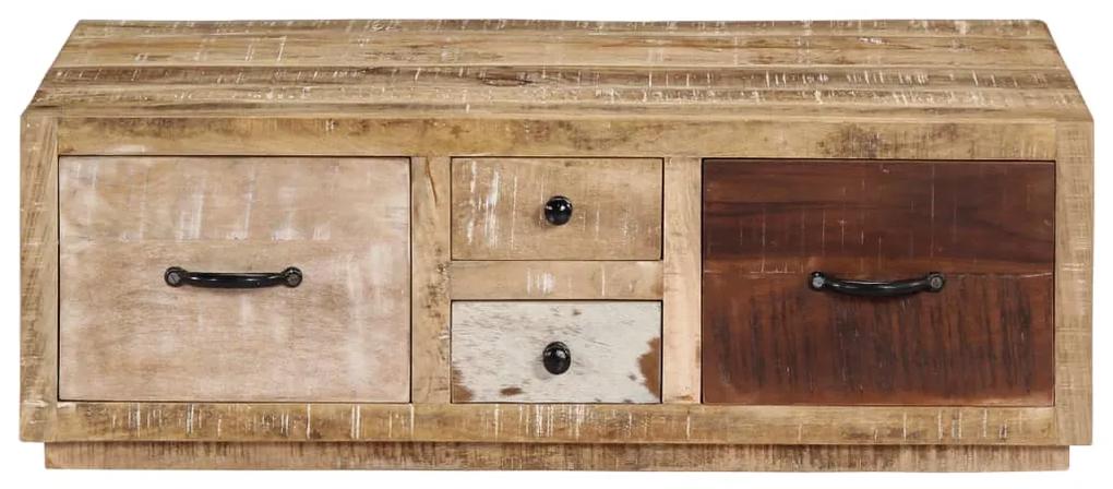 Tavolino da salotto 90x60x30 cm in legno massello di mango