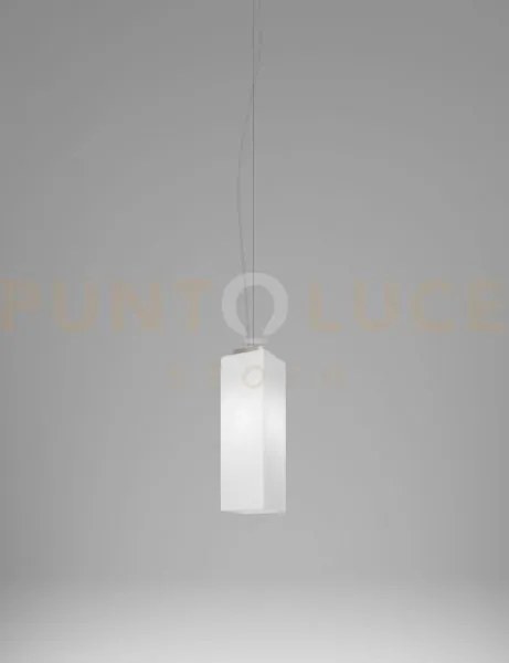 Tubes sospensione 40 bianco lucido nickel opaco 1 luce attacco e27