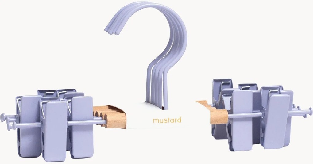 Set di 5 appendiabiti per bambini fatti a mano Lilac