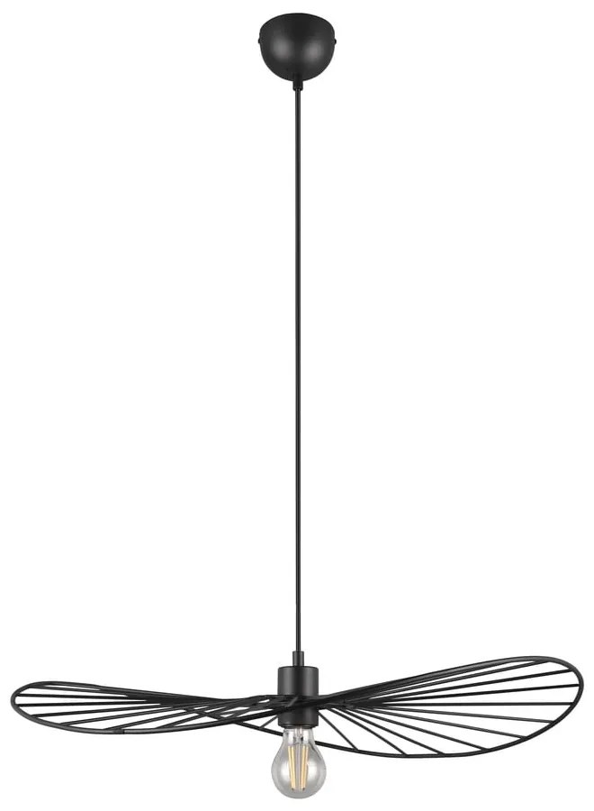 Nero opaco apparecchio a sospensione ø 60 cm Chapeau - Trio