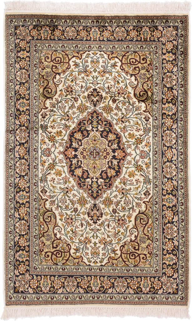 Cashmere Silk Tappeto 130x80 (Indian) Annodato A Mano