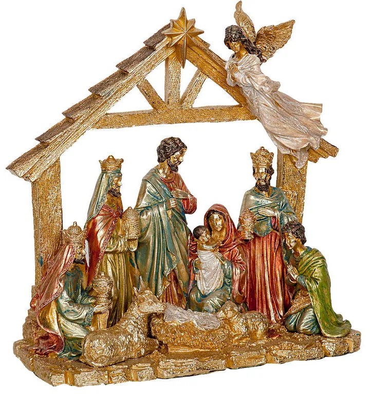 Presepe di Natale Romimex Multicolore Resina 40 x 39 x 17 cm