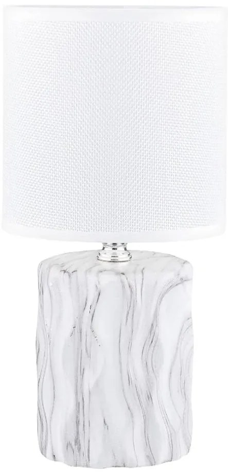 Zuma Line HS8603-WH - Lampada da tavolo 1xE14/40W/230V bianco/decorazione in marmo