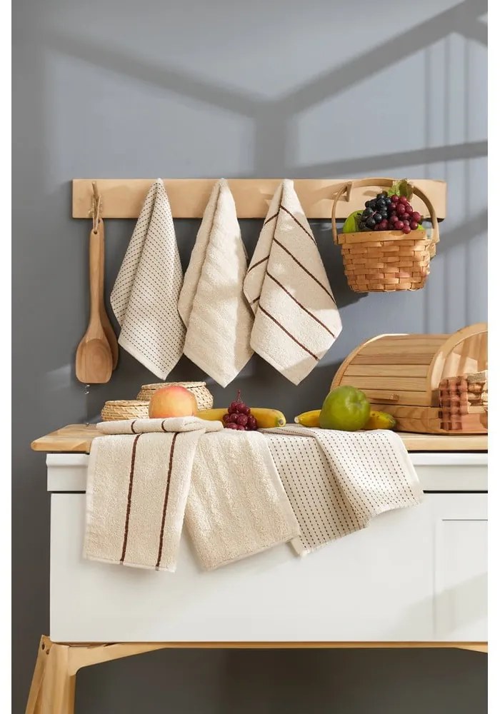 Set di strofinacci in cotone 6 pz 30x50 cm Sofya – Foutastic