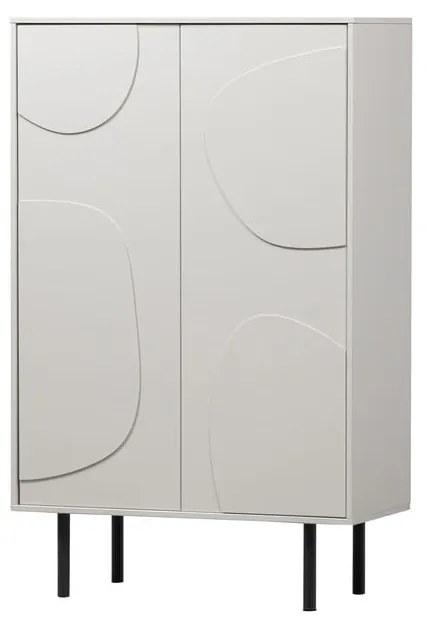 Mobile in legno di pino grigio chiaro 85x135 cm Cadiz - WOOOD