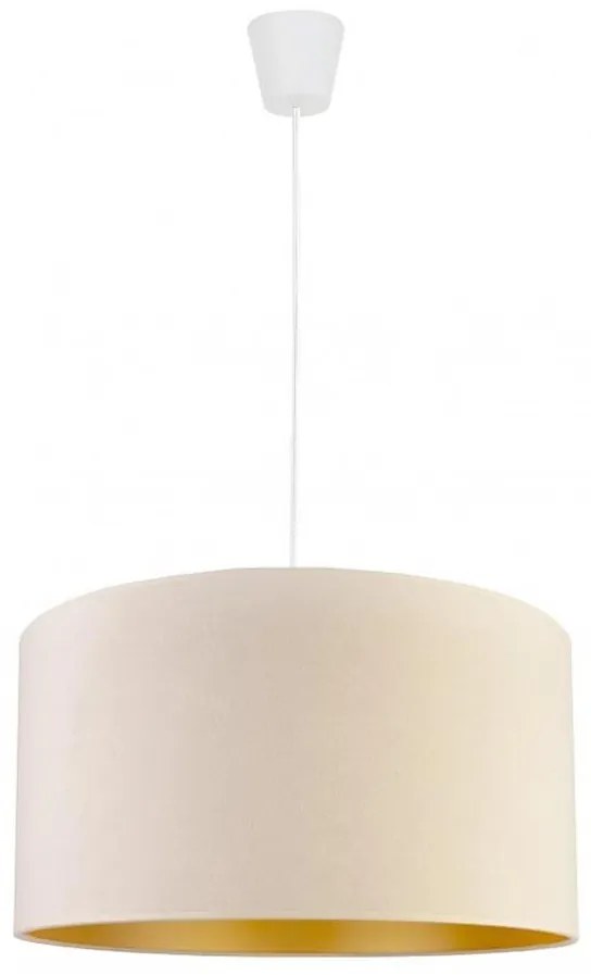 Duolla - Lampadario a sospensione con filo ROLLER 1xE27/40W/230V diametro 40 cm color crema