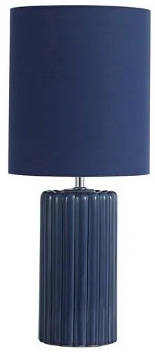 Searchlight EU22353AZ - GROOVE lampada da tavolo 1xE14/60W/230V blu