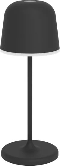 Eglo 901877 - Lampada da tavolo ricaricabile LED dimmerabile per esterni MANNERA-S LED/1,8W/5V IP54 nera
