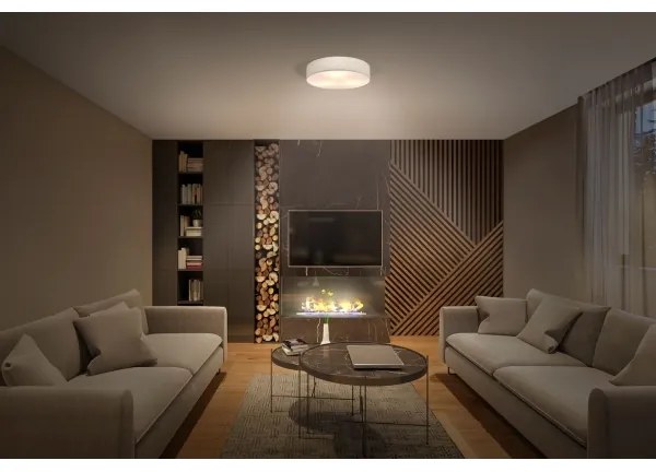 Osram - Plafoniera ORBIS PARIS 1xE27/25W/230V Ø 30 cm, crema