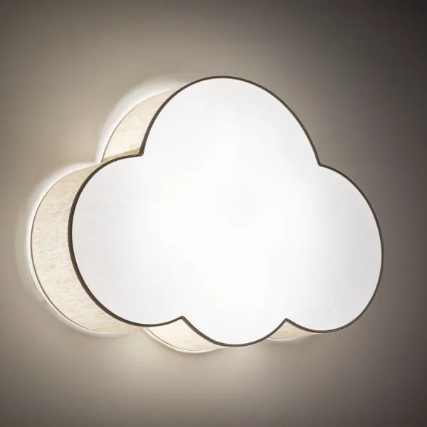 Brilagi - Plafoniera per bambini NIMBUS 4xE27/15W/230V 46x63 cm beige