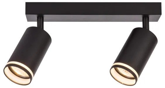 Faretto PIPE 2xGU10/10W/230V nero