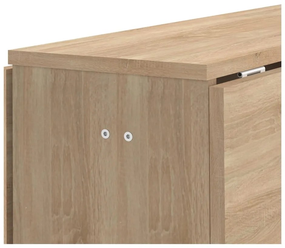 Tavolo da pranzo pieghevole in rovere 76x28 cm Papillon - TemaHome