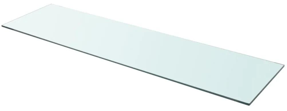 Mensola in vetro trasparente 110x30 cm