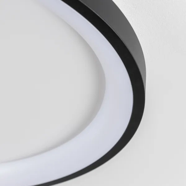 Brilagi - Lampada da soffitto dimmerabile LED FALCON SLIM LED/42W/230V Ø 50 cm nero + telecomando