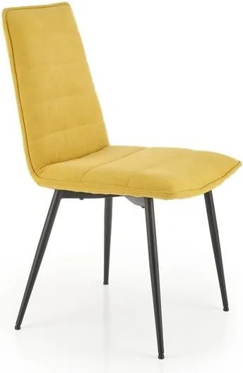 Sedia imbottita K493 senape - H92 cm