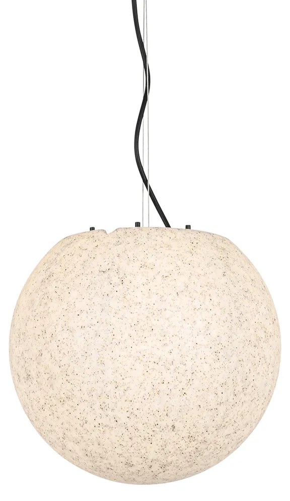Lampada a sospensione da esterno moderna grigia 35 cm IP65 - Nura